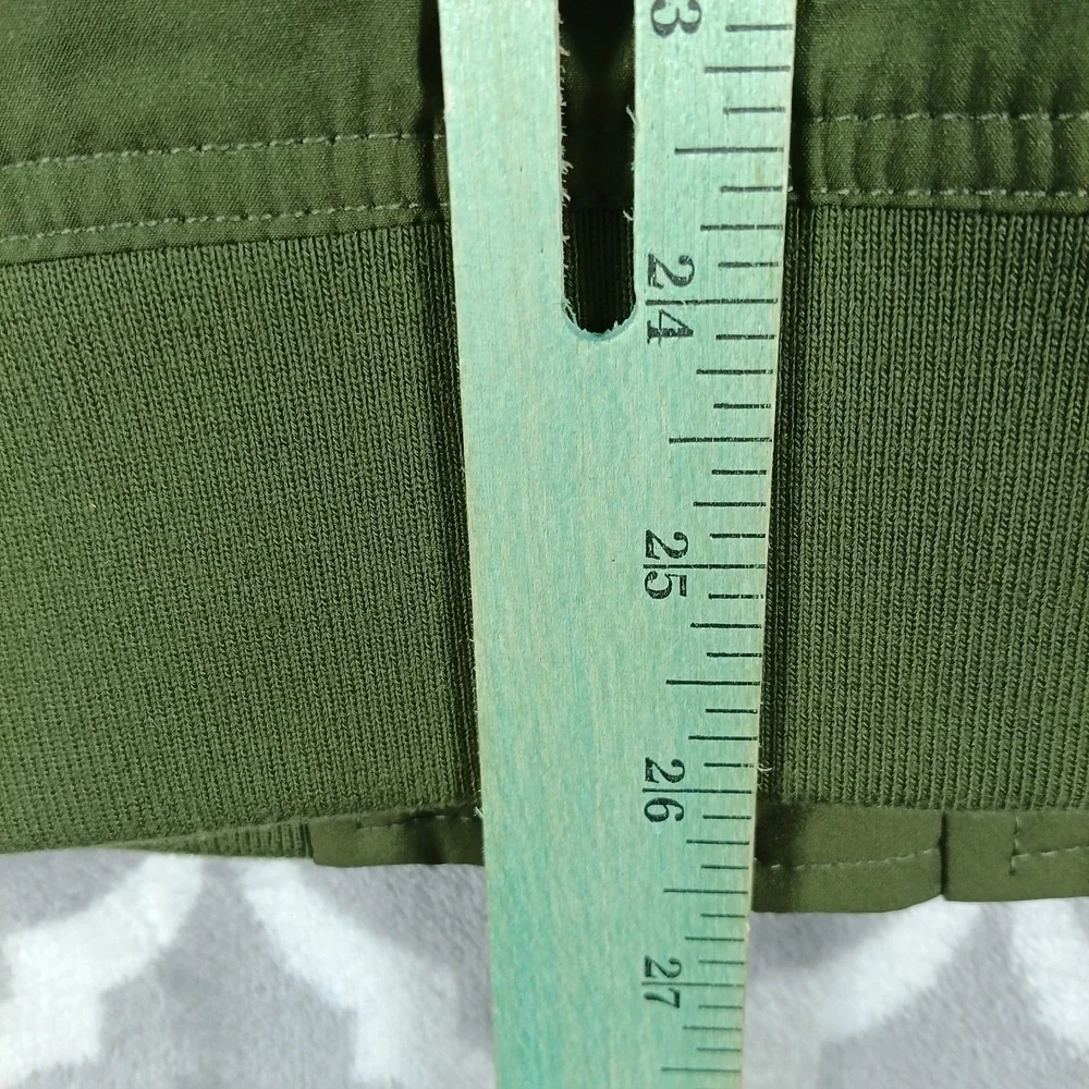 Banana Republic Bomber Jacket Men Medium Olive Green Lightweight Full Zip